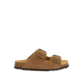 Scholl Noelle Slider - Dames - Sandalen - Bruin - 37 EU - Leer - Schoenen