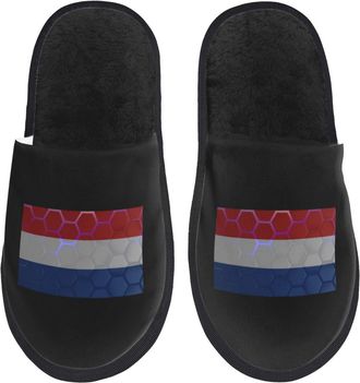 Generic Plush Mens Slipper Flag Of Yugoslavia Mens Slipper Lightweight Womens Slippers for Indoor Winter Travel L