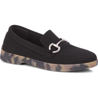 Ros Hommerson Gwyneth Bit Loafer in Black Knit at Nordstrom, Size 10.5