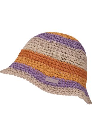 Chillouts Strohhut CHILLOUTS, Damen, Gr. XS, orange, Stroh, mehrfarbig, H&uuml;te Strohhut, aus Papierstroh mit knautschbarer Struktur & verstellbarer Passform