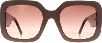 Marc Jacobs Square Womens Beige Gray Brown Gradient 647/S - One Size