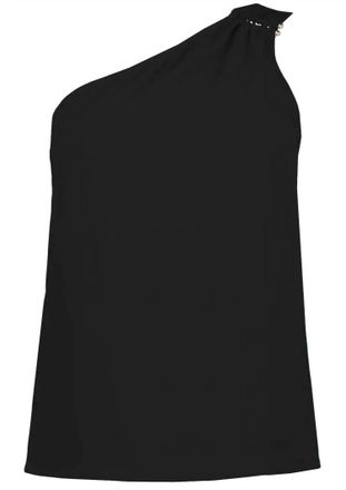 Bishop + Young Womens One Shoulder Top In Black