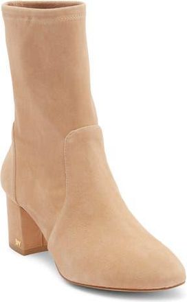 Stuart Weitzman Ariana Sock Bootie in Natural Suede at Nordstrom Rack, Size 11.5