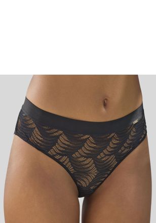 Lascana Panty LASCANA Marla, Damen, Gr. 48/50, schwarz, Spitze, Obermaterial: 91% Polyamid, 9% Elasthan, k&ouml;rpernah, Unterhosen Panty, aus graphischer Spitze