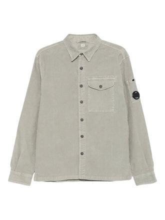 C.P. Company corduroy pocket shirt - men - Cotton/Elastane - S - Grey
