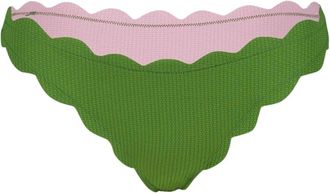 Marysia Swim Scalloped Groene Bikini Broek - Dames - Bikinis - Groen - L - Badmode