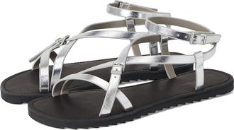 AllSaints Tyla Sandals Womens Sandals Silver : 10.5 M, Leather