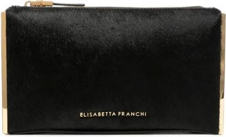 Elisabetta Franchi Bolso Clutch de Piel de Vaca - Bags - Mujer - Negro - ONE SIZE