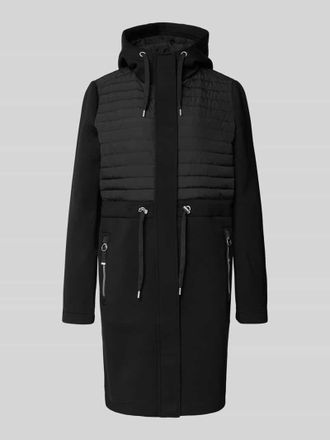 Christian Berg Mantel mit Steppnähten in Black, Größe 36