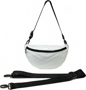 Think Royln Womens Little Runaway Crossbody Bag In White Patent