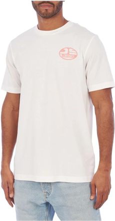 Diesel Contemporary Graphic T-shirt - Heren - T-shirts - Wit - 2XL - Katoen - Tops