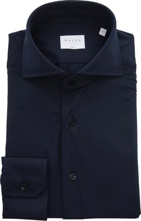 Xacus Formal Shirts - Heren - Zakelijke Overhemden - Blauw - 2XL - Overhemden