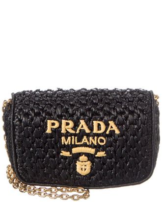 Prada Logo Crochet Shoulder Bag