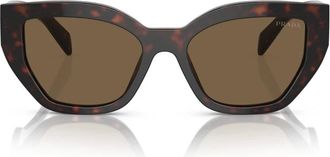 Prada Sunglasses, unisex, Brown, Size: 53 MM Pra09S 16N5Y1 Butterfly Sunglasses