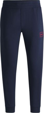 HUGO BOSS Stretch-cotton tracksuit bottoms with logo print