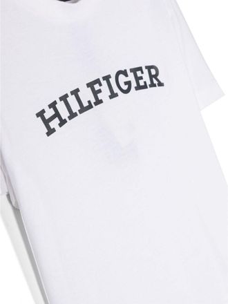 Tommy Hilfiger Logo-Embroidered T-Shirt - White