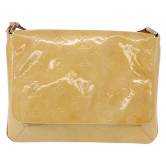 Louis Vuitton Thompson Street Monogram Vernis Yellow Patent_Leather Handbag (Pre-Owned)