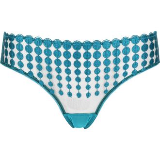 Huit Deco dots Lace Bikini in Turquoise at Nordstrom, Size X-Large