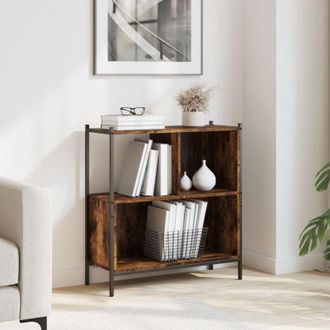 vidaXL Libreria Rovere Fumo 72x28x77,5 cm in Legno Multistrato - Vidaxl