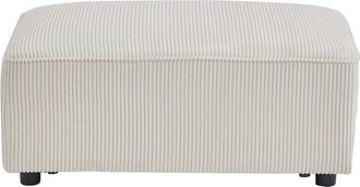 VENTE-UNIQUE.COM Puf terciopelo beige