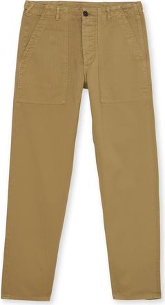 Fortela Newfatigue Herringbone Cotton Fatigue Trousers in Olive Green at Nordstrom, Size 36 X 29 Eu