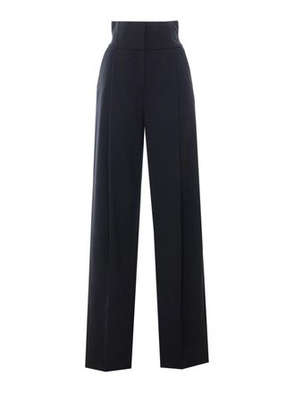 Elisabetta Franchi Black High Waist Pants