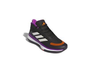 adidas Bounce Legends Low Trainers Basketball Shoes Black/Purple Burst/Aurora Black : Mens 10.5 - Womens 11.5 Medium, Leather/Rubber