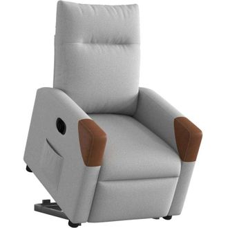 vidaXL Vidaxl - Sill&oacute;n El&eacute;ctrico Reclinable Elevable De Tela Gris Nube