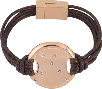 Shelli Segal Crystal Suede Layered Bracelet in Brown at Nordstrom Rack
