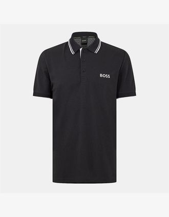 HUGO BOSS Mens Hbg Paddy Pro Premium Cotton Polo Shirt - Navy - Size: 40