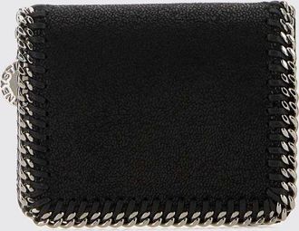 Stella McCartney Portafoglio bifold Falabella in Eco Alter Mat con profili a catena