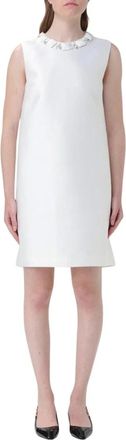 Versace Dames, Jurken, Wit, Maat: XS Zijde