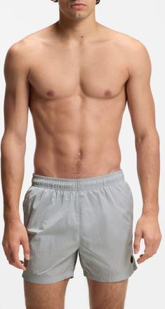 BOSS Jet Swim Trunks in Light/pastel Grey at Nordstrom, Size Xx-Large