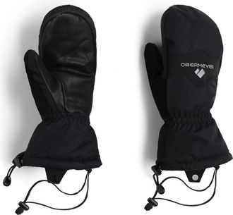 Obermeyer Regulator Mittens Gloves Womens Black Fleece Lined Insulated UPS1186