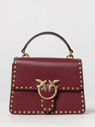 Pinko Love Bag One Calfskin Mini Handbag with Studs and Logo
