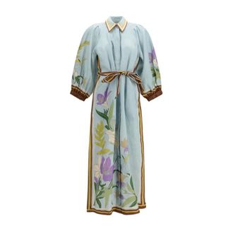 Alemais La Musica Shirtdress - Dames - Jurken - Veelkleurig - Maat: 3XS Zijde