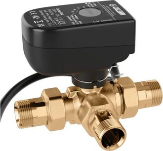 Caleffi Valvola A Sfera A Tre Vie Deviatrice, Motorizzata. Attacco 1m, Tempo Di Manovra 10 (s) Caleffi 644567 1m