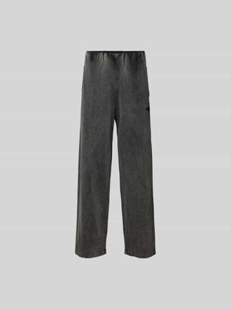 Diesel Stoffhose mit Label-Stitching in Black, Gr&ouml;&szlig;e L
