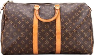 Louis Vuitton Keepall Bag Monogram canvas 45 tas - Bruin