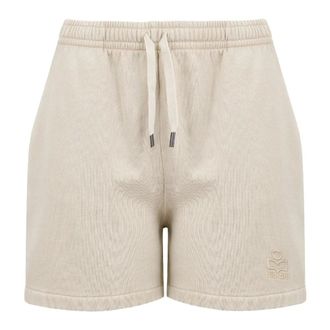 Isabel Marant Short Shorts, female, Beige, Size: 2XS Miranae Drawstring Shorts