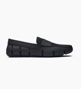 Swims Mens Round Toe Penny Loafer In Black