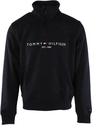 Tommy Hilfiger Blauwe T-sweater voor heren - Heren - Sweatshirts - Blauw - S - Katoen - Hoodies & sweatvesten