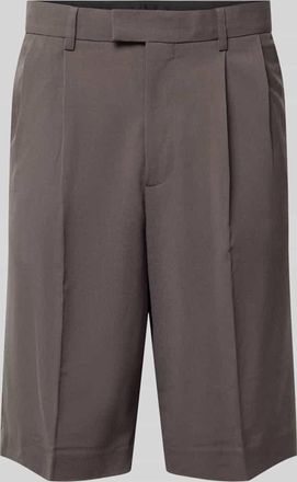 Lindbergh Lindbergh Straight Fit Shorts mit Viskose-Anteil in Khaki, Gr&ouml;&szlig;e XXXL