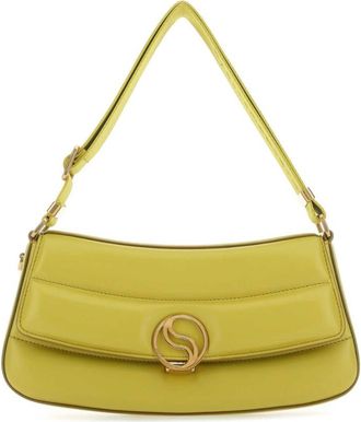 Stella McCartney Lemon Green S-Wave shoulder bag