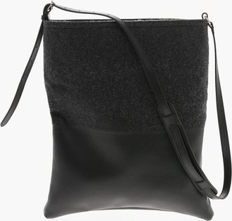 Dries Van Noten Borsa a Spalla in pelle e Tessuto Dries Van Noten