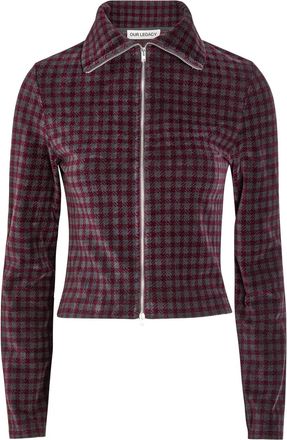 Our Legacy Slim Checked Cotton-blend top - Black - 42 (UK14 / L)