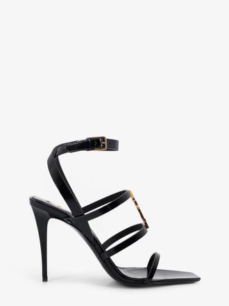 Saint Laurent Sandali Cassandre in pelle verniciata - SAINT LAURENT - gender_Woman
