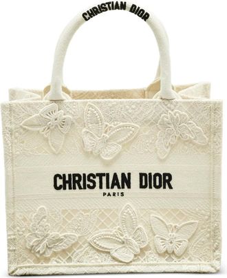 Dior Borsa tote Book con logo - Bianco