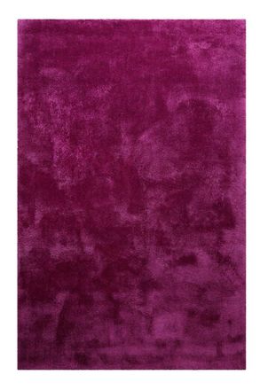 Homie Living Alfombra de pelo largo extrasuave fucsia 130x190