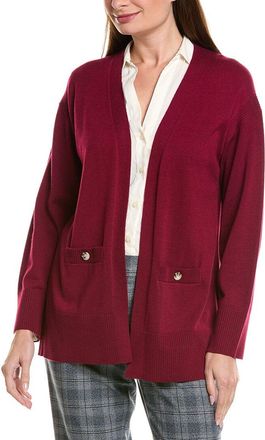 Jones New York Side Slit Wool-Blend Cardigan